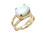 Mariana Ring Alluring Oval Shell White Mop Mineral My Treasures Coll. - Image 2