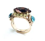 Ring By Mariana Woman Alluring Marquise Cut Old Rose Swarovski Crystals - Image 2