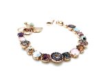 Bracelet By Mariana My Treasures Coll. Beautiful Grey, Purple and Honey Swarovski Crystals - Image 3