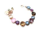Mariana Bracelet Rose, Topaz, Velvet, Black Diamond Austrian Crystals My Treasures Coll. - Image 3