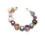 Mariana Bracelet Rose, Topaz, Velvet, Black Diamond Austrian Crystals My Treasures Coll. - Image 2