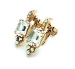 Mariana Earrings Brilliant Square Shape Clear & AB Swarovski Crystals On A Clear Day Africa Coll. - Image 3