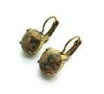 Earrings By Mariana Woman Precious Round Leopard Ckine Agate Mineral