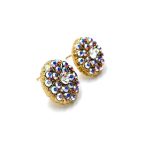 Mariana Earrings Sparkling Round Beaded Clear & AB Austrian Crystals My Treasures Coll. - Image 3