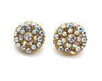 Mariana Earrings Sparkling Round Beaded Clear & AB Austrian Crystals My Treasures Coll.
