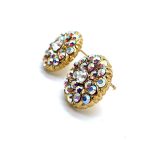Mariana Earrings Sparkling Round Beaded Clear & AB Austrian Crystals My Treasures Coll. - Image 2