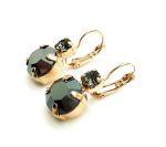 Mariana Earrings Gorgeous Round Black Diamond & Hematite Swarovski Crystals My Treasures Coll. - Image 2