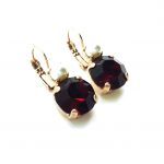 Earrings By Mariana Woman Timeless Pearl Mineral and Siam Swarovski Crystals - Image 3