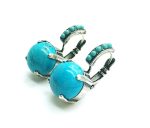 Mariana Earrings Simply Elegant Blue Quartz Mineral My Treasures Coll. - Image 2