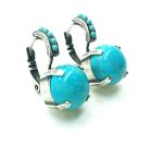 Mariana Earrings Simply Elegant Blue Quartz Mineral My Treasures Coll. - Image 3