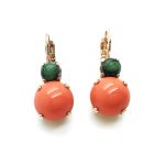 Earrings By Mariana Woman Simply Elegant Sunset Peach and Ruby Zoisite Minerals