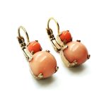 Mariana Earrings Lovely Round Orange Calcite Mineral My Treasures Coll. - Image 3