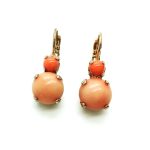 Mariana Earrings Lovely Round Orange Calcite Mineral My Treasures Coll.