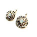 Earrings By Mariana On A Clear Day Africa Coll. Elegant Round Clear, AB & White Opal Austrian Crystals - Image 2