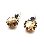 Mariana Earrings Gorgeous Round Hematite & Faceted Smoked Topaz Crystals Swarovski My Treasures Coll. - Image 2