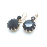 Earrings By Mariana Woman Beautiful Round Amethyst and Cyclamen Opal Swarovski Crystals