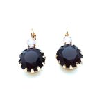 Mariana Earrings Charming Round Rose & Cyclamen Opal Swarovski Crystals My Treasures Coll. - Image 2