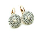 Mariana Earrings Glamorous Beaded Pearl, AB, Clear & White Opal Austrian Crystals On A Clear Day Africa Coll. - Image 2