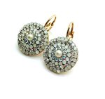 Mariana Earrings Glamorous Beaded Pearl, AB, Clear & White Opal Austrian Crystals On A Clear Day Africa Coll.