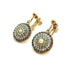 Earrings By Mariana Woman Gorgeous Beaded Pearl and Champagne Swarovski Crystals
