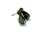 Earrings By Mariana Woman Classy Montana Blue and Topaz Swarovski Crystals - Image 3