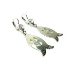 Mariana Earrings Sassy Fish Shape & Floral Beaded Clear Crystal Swarovski On A Clear Day Africa Coll. - Image 3