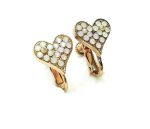 Mariana Earrings Elegant Heart Shape Pearl, White Opal & Pink Opal Austrian Crystals Tiara Day Icons Coll. - Image 3