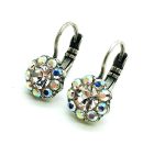 Mariana Earrings Cute Glitzy Flower Shape Clear & AB Austrian Crystals On A Clear Day Africa Coll. - Image 2