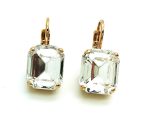 Earrings By Mariana Woman Timeless Square Shape Clear Swarovski Crystals - Image 2