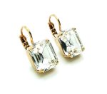Earrings By Mariana Woman Timeless Square Shape Clear Swarovski Crystals - Image 3