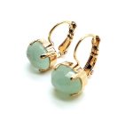 Earrings By Mariana Woman Adorable Faceted Green Quartz Mineral - Image 3