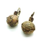 Earrings By Mariana Exquisite Woman Jasper Mineral and Topaz Swarovski Crystals