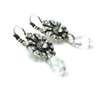 Earrings By Mariana Woman Detailed Boho Clear and White Opal Swarovski Crystals - Image 3