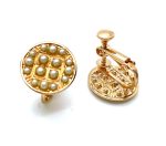 Mariana Earrings Timeless Round Beaded Cream Pearl Swarovski My Treasures Coll. - Image 3