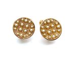 Mariana Earrings Timeless Round Beaded Cream Pearl Swarovski My Treasures Coll.
