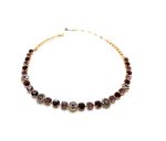 Mariana Necklace Beautiful Round & Flower Beaded Amethyst & AB Austrian Crystals My Treasures Coll. - Image 3