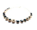 Mariana Necklace Exquisite Pearl Mineral & Montana Swarovski Crystal My Treasures Coll. - Image 3