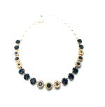 Mariana Necklace Exquisite Pearl Mineral & Montana Swarovski Crystal My Treasures Coll. - Image 2