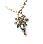 Mariana Necklace Finely Detailed Black Diamond Crystal Swarovski Nostalgia Coll. - Image 2