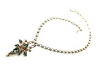 Mariana Necklace Finely Detailed Black Diamond Crystal Swarovski Nostalgia Coll. - Image 3