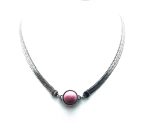 Mariana Necklace Exquisite Rhodonite Mineral My Treasures Coll.