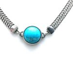 Mariana Necklace Elegant Round Howlite Chinese Turquoise Mineral My Treasures Coll. - Image 2