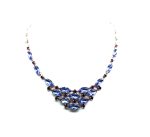 Mariana Necklace Sophisticated Navette Chandelier Tanzanite Austrian Crystals My Treasures Coll. - Image 3