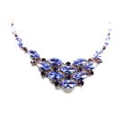 Mariana Necklace Sophisticated Navette Chandelier Tanzanite Austrian Crystals My Treasures Coll. - Image 2