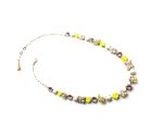 Necklace By Mariana Woman Butterfly Beaded Pearl Mineral and Light Sapphire Swarovski Crystals