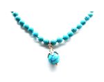 Mariana Necklace Simply Elegant Round Bead Turquoise Mineral My Treasures Coll.
