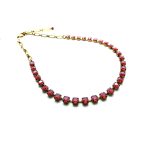 Necklace By Mariana Lovely Royal Red Swarovski Crystals My Treasures Coll.