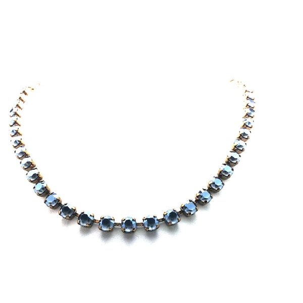 Mariana Necklace Alluring Dark Grey Crystal Austrian My Treasures Coll.
