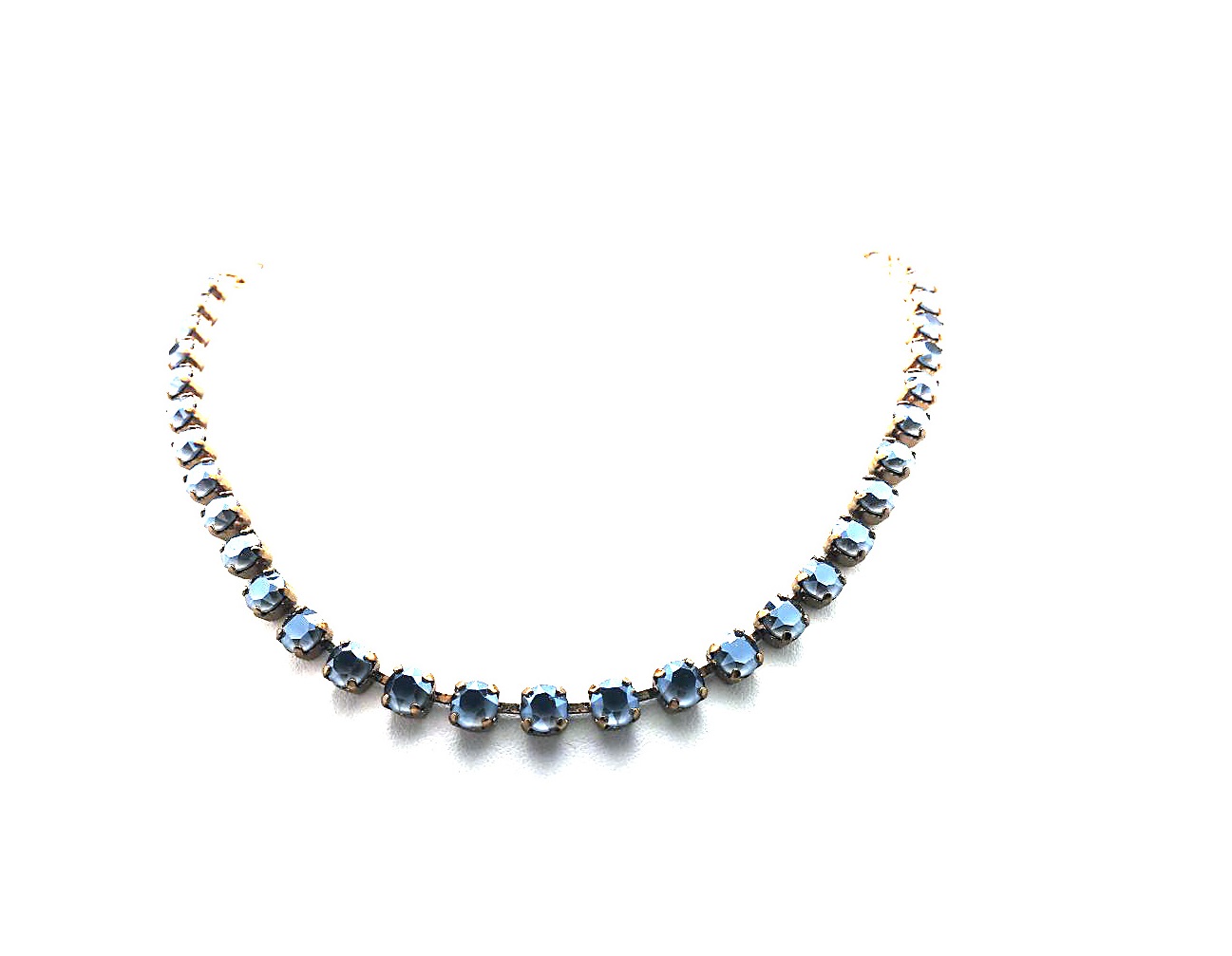 N-3430-254254-EG (2) Mariana Necklace Alluring Dark Grey Crystal Austrian My Treasures Coll. - Image 1