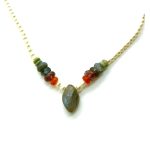 Mariana Necklace Beautiful Pearl & Labradorite Minerals My Treasures Coll. - Image 2